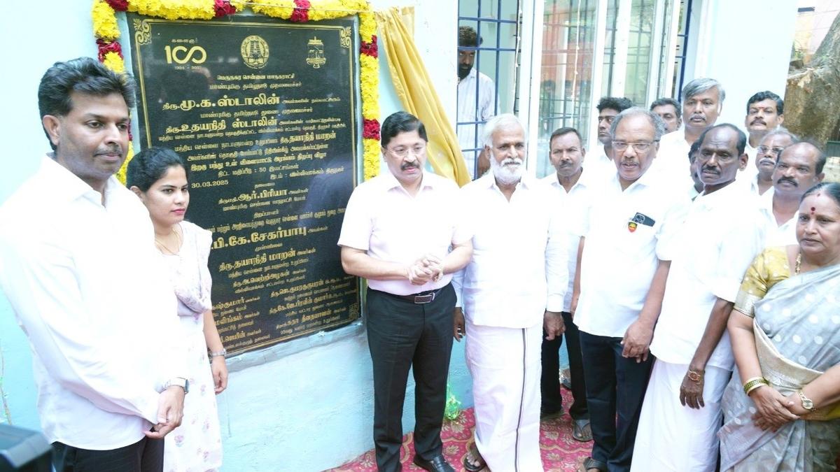 Indoor badminton court and jet-rodding vehicle inaugurated in Anna Nagar